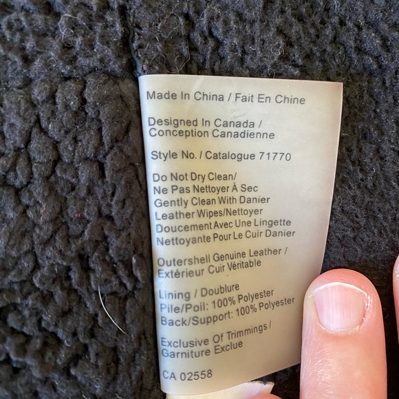 Daniel Leather warm jacket - Picture 5 of 5